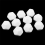 30 Pack 22MM Blank White Dice Set D12 Dice Cubes for Game,Fun,DIY 5