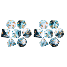 7 Pieces Polyhedral Dice Set for DND Role Playing