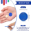 400 Pieces Plastic Poker Chips Game Chips 4 Colors Counter Card, 1 3