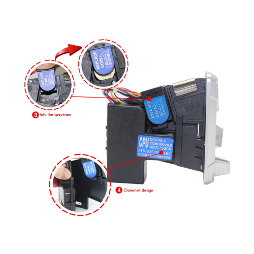 Coin Acceptor Coin Pusher for Vending Machine Arcade Game Ticket 2