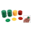 Red Yellow Green Round Shaped Mini Poker Chips Lucky Game Props 69Pcs 2