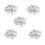 50 Pack 16MM Blank White Dice Set Acrylic D6 for Game,Party,Fun,DIY 1