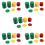 Red Yellow Green Round Shaped Mini Poker Chips Lucky Game Props 69Pcs 1