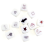 50 Pack 16MM Blank White Dice Set Acrylic D6 for Game,Party,Fun,DIY 2
