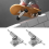 10 Pcs 29mm Fingerboard Trucks Finger Skateboard Deck with Nuts 6