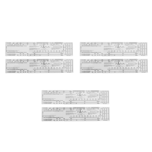 Essential EKG Ruler Pocketcard in English