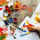 5 Strips 30 Pots Empty Paint Strips, 10Ml/ 0.35Oz Paint Pot Strips 6