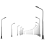 20Pcs 10cm Lamp Post Street Lights LQS08 Single Head-Bright White 4