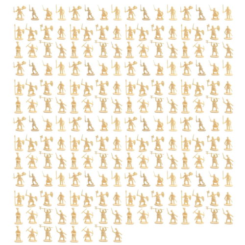1:72 200/Set Plastic Ancient Figures Toy Yellow 1