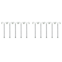 5Pcs Model Railway Lamp Lattice Mast Light HO 1:87 Scale LED Light