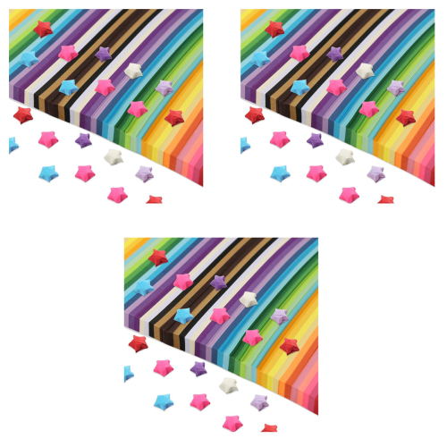 2060 Sheets Star Origami Paper Double Sided Decoration Paper Strips