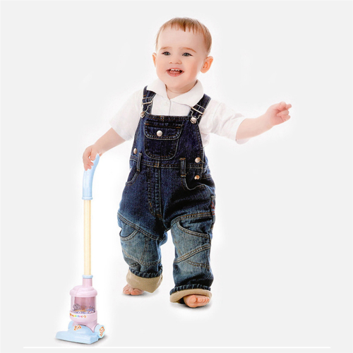 Children Electric Vacuum Cleaner Toy Simulation Vacuum Catcher,Blue 1