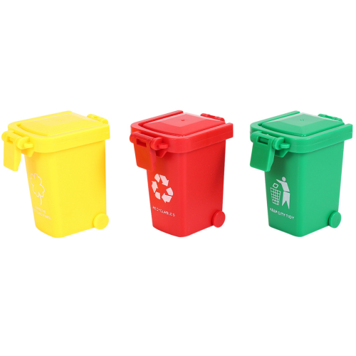 3 Pack Toy Garbage Truck Replacement Parts, Simulated Trash Can 1