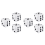 3 Pack Jumbo Inflatable Dice 12 Inch Giant Inflatable Jumbo Dice 1