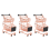 Mini Double Layers Shopping Cart Model Wrought Rose Gold 1