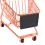 Mini Double Layers Shopping Cart Model Wrought Rose Gold 5