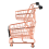 Mini Double Layers Shopping Cart Model Wrought Rose Gold 4
