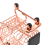 Mini Double Layers Shopping Cart Model Wrought Rose Gold 6