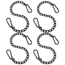Steel Hanging Chair Chain with 2 Carabiners, for Hammock Swings(66cm)