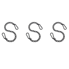 Steel Hanging Chair Chain with 2 Carabiners, for Hammock Swings(66cm)