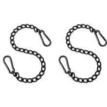 Steel Hanging Chair Chain with 2 Carabiners, for Hammock Swings(66cm)