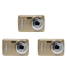 Digital Camera,Portable Cameras 16 Million HD Pixel Compact Golden