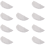 , Transparent Dust Protection,10 Pcs White Shoulder Cover 3