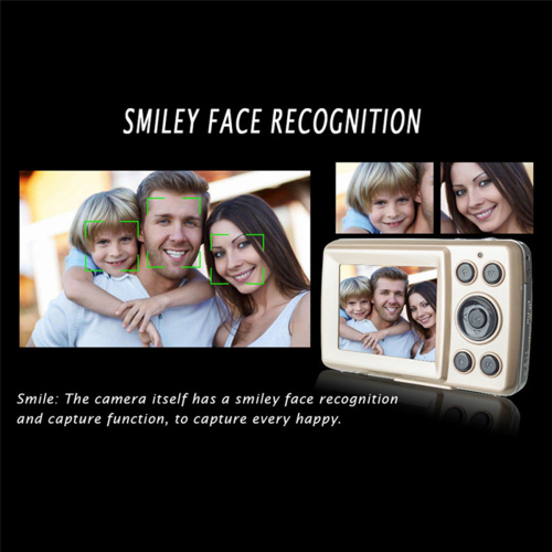 Digital Camera,Portable Cameras 16 Million HD Pixel Compact Golden 2