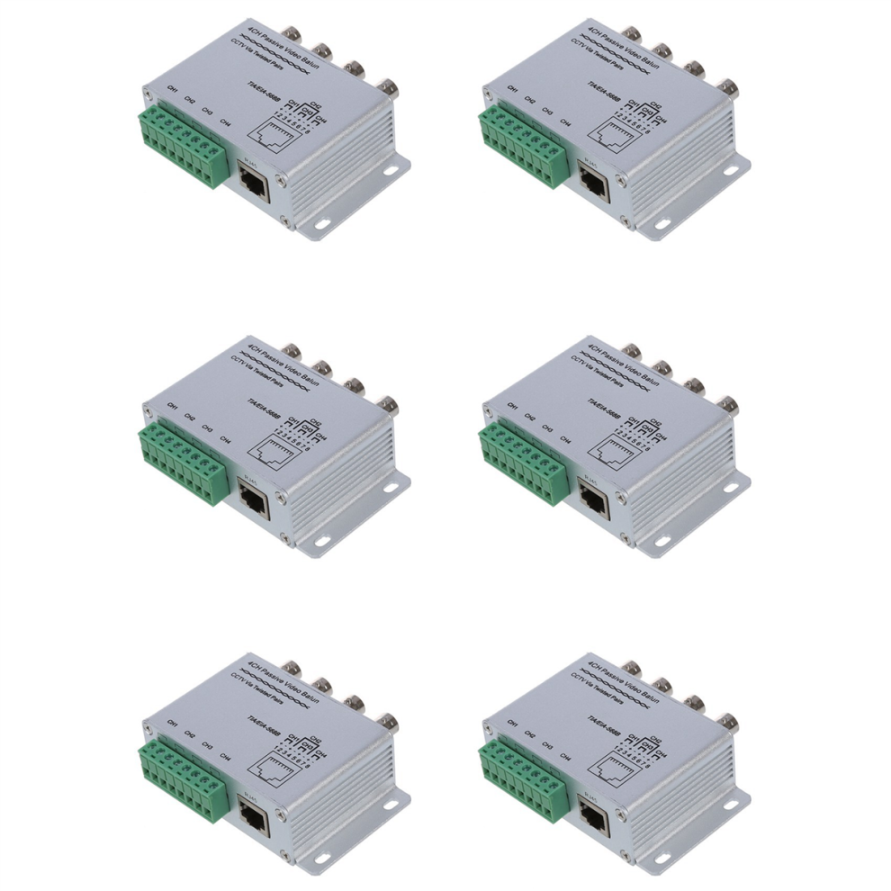 Utp 4 Channel Passive Video Balun Transceiver 4713231954764