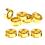 8 Pcs -Plated R188 KK Bearing Speed Responsive Bearings 2