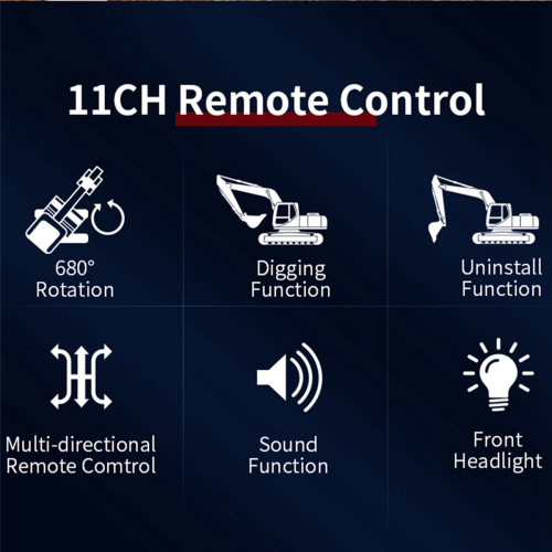 2.4G Wireless RC Excavator Remote Control 1