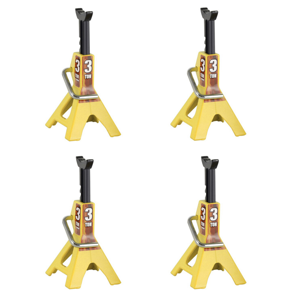 3 Ton Scale Jack Axle Lift Capacity Heavy Duty Support Vehicle Yellow 4713231971730