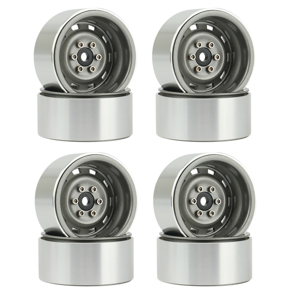4Pcs 1.9 Beadlock Wheel Hub Rim For 1/10 Crawler Axial Scx10 2 4713231974014