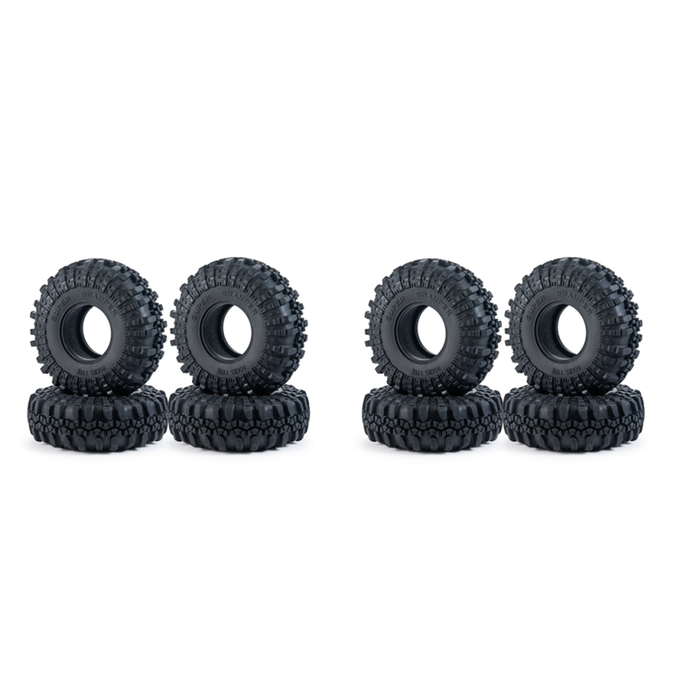 4Pcs 137Mm 2.2 Rubber Tires Wheel Tyres For 1/10 Rc Crawler Car 4713231974533