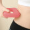 Percussion-Ring-Massagegerät Rosa 1500mAh Type-C USB 5