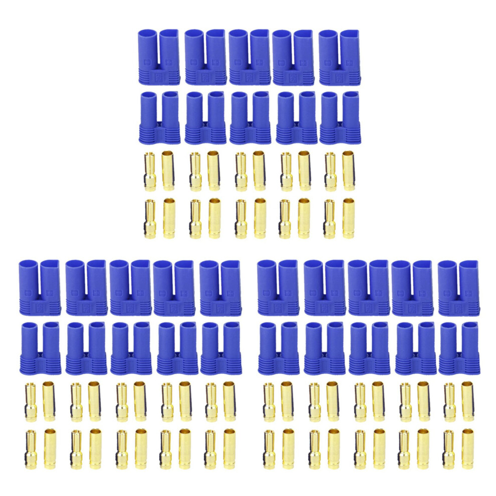 5 Paar Ec5 Bananenstecker Rundstecker Fuer Rc Esc Motor 4713231998744