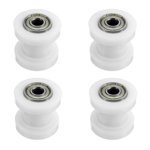 4X Motorcycle Retrofit Chain Guide Sprocket Chain Tensioner (White)