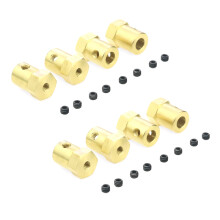 8PCS 5mm to 12mm Brass Hub Hex Adapter for B14 B16 C14 C24 MN