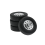 4Pcs Tire Tyre for D12 Mini 1/16 RC Drift Truck 2