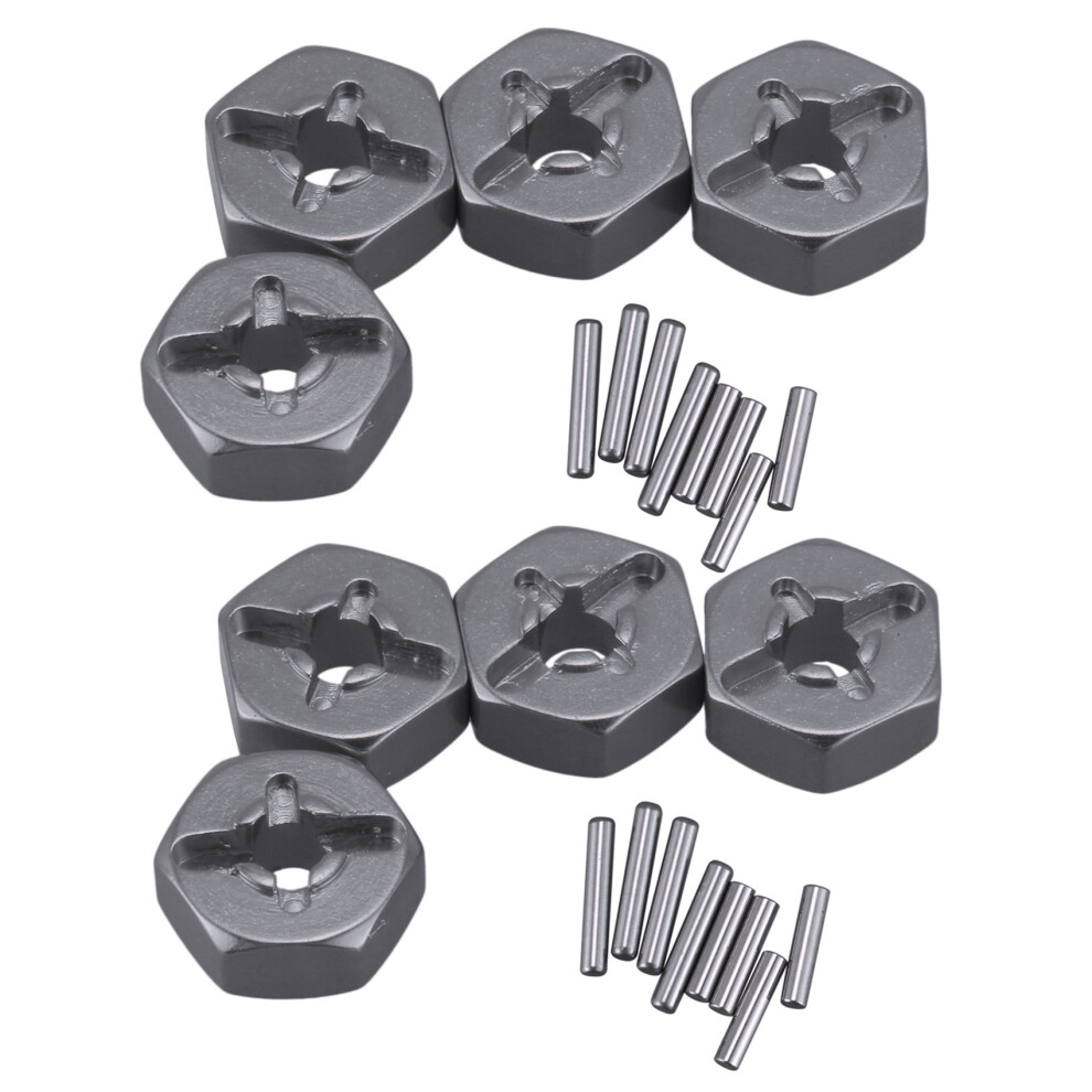 Aluminum Alloy 12mm Combiner Wheel Hub Hex Adapter Upgrades,Gray-image-OPC-PJ965XR-NEW