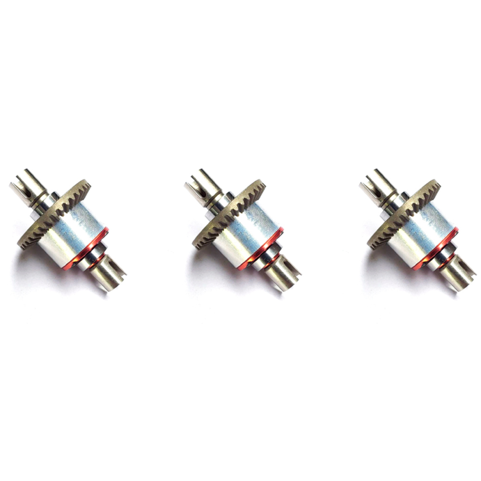 All-Metal Differential Gear Upgrade Parts For 144001 124019 Silver/Red 4713231988981