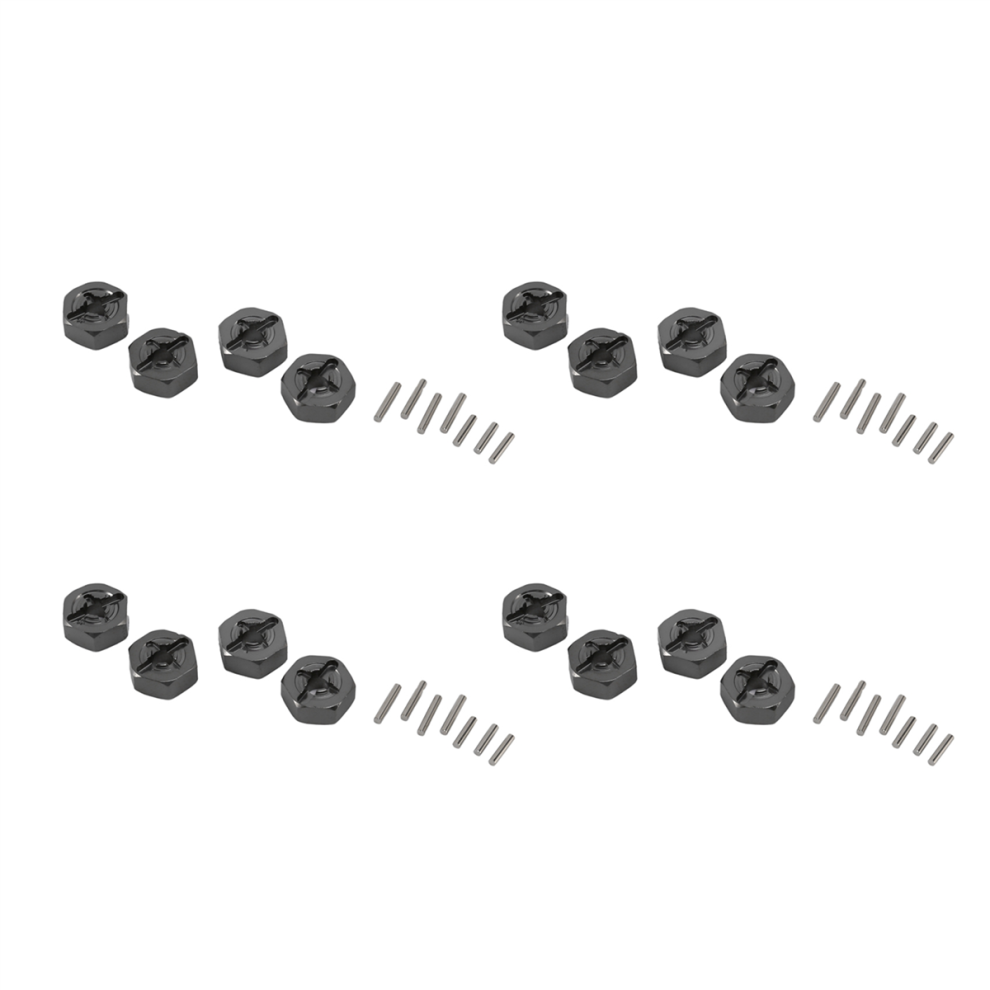 Aluminum Alloy 12Mm Combiner Wheel Hub Hex Adapter Upgrades, Gray 4713231989186