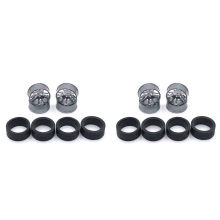 Metal Wheel Rim Rubber Tire Set for K989 Mini-Z 1/28 RC Car,4