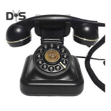 (black) Retro Telephone Audio Guest Book Easy to Use Wedding Phone Guestbook Classic Style Telephone Decoration