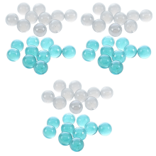 20 Pcs Marbles 16mm Marbles Glass Balls Toy Blue and Transparent