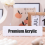 Acrylic Name Plate Holder Premium, 2X8 Inch 3