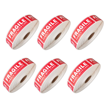 1 Roll/500Pcs Fragile Stickers - Fragile Handle with Care Labels