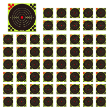 100pcs fluorescent green target stickers bow and stickers