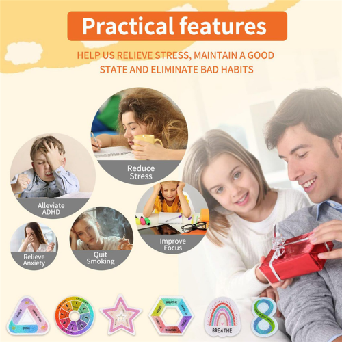 60 Pcs Calm Strips,Anxiety Sensory Stickers,Breath Strips 1