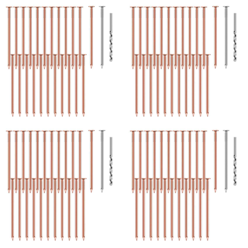25 Pcs Copper Nails to Killing Trees,3.5 Inch Pure Copper Nails